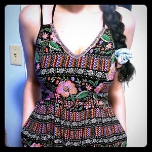 Tropical Print Sundress